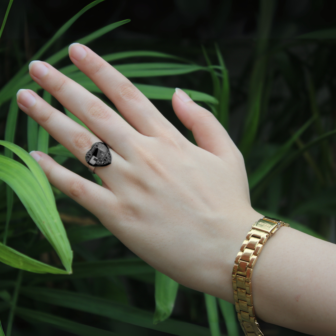 Tech Heart Ring